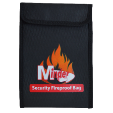 MINDER Fireproof Document Bags Small - Black