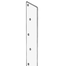 KICKSTOP AT4 Full Length Anti-Thrust Plate AT4 No Keyway  - White