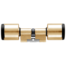 EVVA AirKey Euro Double Proximity - Proximity Cylinder Sizes 62mm to 92mm  - Polished Brass