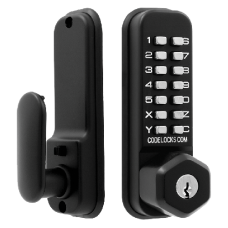 CL0255 Marine By Codelocks Digital Lock With Key Override  - Black