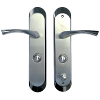 Hooply CEFIRO ZTB002 Combat Lock Handles With Thumbturn Left Hand - Satin Nickel