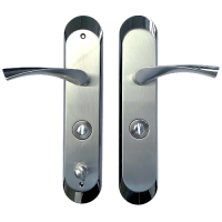 Hooply CEFIRO ZTB002 Combat Lock Handles With Thumbturn Right Hand - Satin Nickel