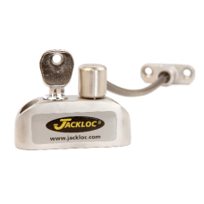 JACKLOC Pro-5 Lockable Cable Window Lock  - Satin Chrome