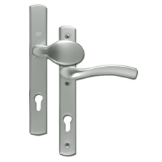 WINKHAUS Palladio XL 92 Lever/Fixed Pad UPVC Furniture  Left Handed - Silver
