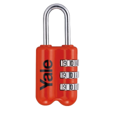 YALE YP2 Open Shackle Combination Padlock Red