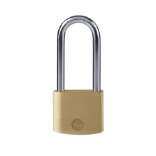 YALE Y110B  Long Shackle Padlock 40mm - Brass