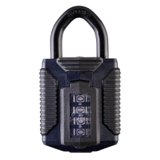 SQUIRE CP50S All Terrain Combination Padlock Open Shackle - Black & Blue