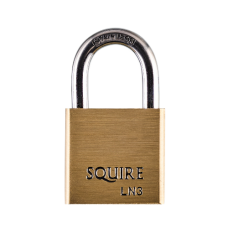 SQUIRE Lion Brass Open Shackle Padlock with Stainless Steel Shackle 30mm