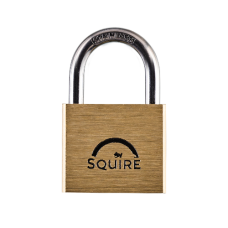 SQUIRE Lion Brass Open Shackle Padlock with Stainless Steel Shackle 40mm