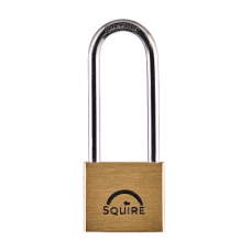 SQUIRE Lion Marine Grade Brass Long Shackle Padlock KA 40mm