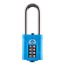 SQUIRE CP40S & CP50S All-Weather Long Shackle Combination Padlock CP50S/2.5  - Stainless Steel