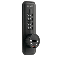 CODELOCKS Kitlock KL15 Public Function Mechanical Combination Lock Vertical - Black