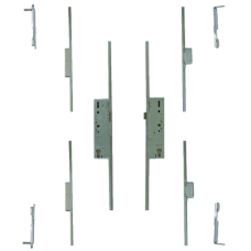 FULLEX Crimebeater Direct Fit Double Door Set 45/92 Latch & Deadbolt 2 Hook - Split Spindle 45/92 Double door set