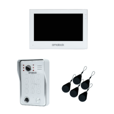 Amalock SV2 Smart Video Entry Kit Surface With Keypad Including 7 Inch Monitor - Silver