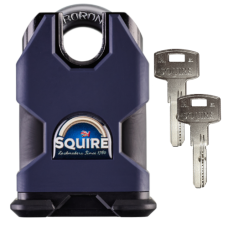 SQUIRE SS50CS Elite Dimple Cylinder Closed Shackle Padlock Keyed To Differ  - Dark Blue