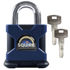 SQUIRE SS65S Elite Dimple cylinder Open Shackle Padlock Keyed To Differ  - Dark Blue