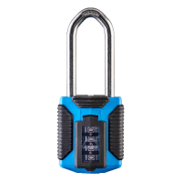 SQUIRE CP50/ATLS - All Terrain  Shackle Combination Padlock Long Shackle - Light Blue