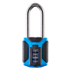 SQUIRE CP50/ATLS - All Terrain  Shackle Combination Padlock Long Shackle - Light Blue