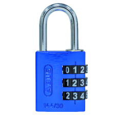 ABUS 144 30 Combination Padlock 30mm Body - Blue