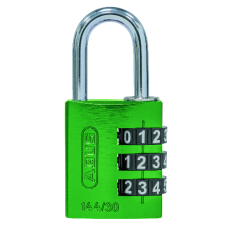 ABUS 144 30 Combination Padlock 30mm Body - Green