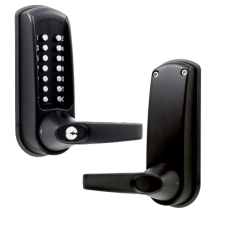 CODELOCKS CL0610 Marine Grade Digital Lock With Tubular Latch CL0615 With Passage Set - Black