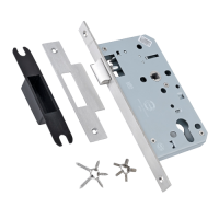 BRITON 5740 DIN Latch Case 60mm Backset Square 5740.60.S.SS - Satin Nickel