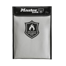 MASTER LOCK Fire Resistant Document Bag - Grey