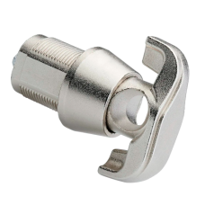 L&F 5720 Push-To-Turn 20mm Latch Lock To Accept Padlock - Nickel Plated