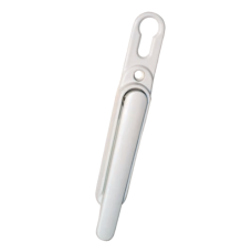 GREENTEQ Clearline Slimfold Bi-Fold Door Handle With Euro Cut Out - White