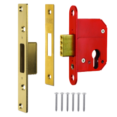 ERA 263 & 363 Fortress Euro Deadlock Case Only 263 Case Only 63mm - Polished Brass