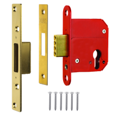 ERA 263 & 363 Fortress Euro Deadlock Case Only 363 Case Only 75mm - Polished Brass