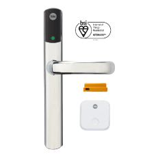YALE Conexis L2 British Standard Smart Lock With Access Module and Hub SD-L2000-CH - Polished Chrome