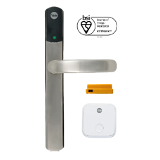 YALE Conexis L2 British Standard Smart Lock With Access Module and Hub SD-L2000-SN - Satin Nickel