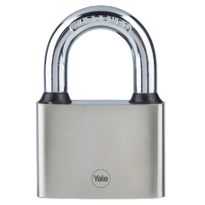 YALE Y112 Series Disc Tumbler Open Shackle Cast Iron Padlock 70mm Y112/70/137/1 - Silver