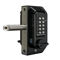 BORG LOCKS BL3030 MG Pro Mini Gate Lock Knob Operated Double Sided Keypad - Black (Marine Grade Pro)
