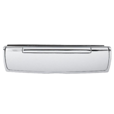 HOPPE Suited 310mm Letter Plate With Sprung Sleeve AR708A 87143400 - Polished Chrome