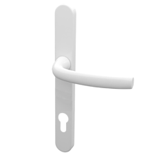 HOPPE Suited Lever Handle 240mm Backplate With 92mm Centres AR7550 3492 50021357 - White