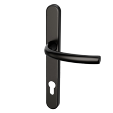 HOPPE Suited Lever Handle 240mm Backplate With 92mm Centres AR7550 3492 50021369 - Black