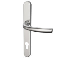 HOPPE Suited Lever Handle 240mm Backplate With 92mm Centres AR7550 3492 50021400 - Satin Chrome