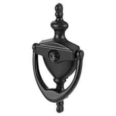 HOPPE Suited Traditional Knocker With 120 Degree Viewer AR727K 87143442 - Black