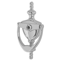 HOPPE Suited Traditional Knocker With 120 Degree Viewer AR727K 50022106 - Satin Chrome