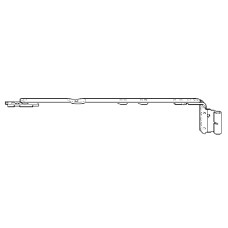 ROTO NT Stay Arm For Tilt First System 12 20 13mm Axis Size 250 Left Hand 260234 - Silver