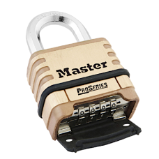 MASTER LOCK ProSeries 1175D Combination Padlock Open Shackle 57mm Body - Brass