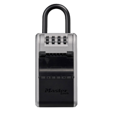 MASTER LOCK 5480EURD Portable Combination Key Box With Removable Shackle Resettable Combination With Shackle - Black & Grey