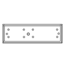 ICS Armature Housing To Suit Mini Series With Door Status A-U320M-DS - Satin Anodised Aluminium