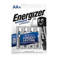 ENERGIZER AA Ultimate Lithium Battery AA 4 Pack