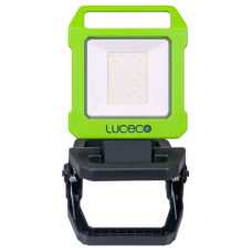 LUCECO Folding Clamp Work Light With Power Bank & USB Charging 1000 Lumen - Green