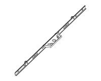 AVOCET Urail Espag Rod 16mm Faceplate & 8mm Cam With 20mm Backset 1000mm - Silver