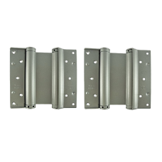 LIOBEX Fire Rated Double Action Spring Hinges C W Intumescent 200mm FD60 1 Pair - Silver