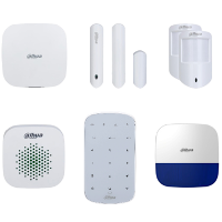 DAHUA Airshield Alarm Kit Including Hub, Internal Siren, External Siren, 2 x PIR and 1 x Magnetic Contact Plus 1 x Key Pad